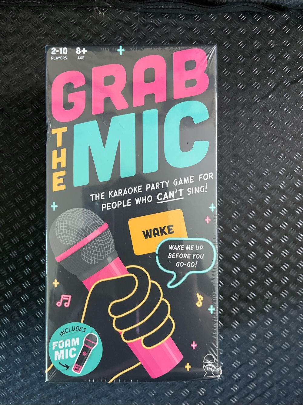 Grab the Mic Karaoke Party Game - Pink & Teal